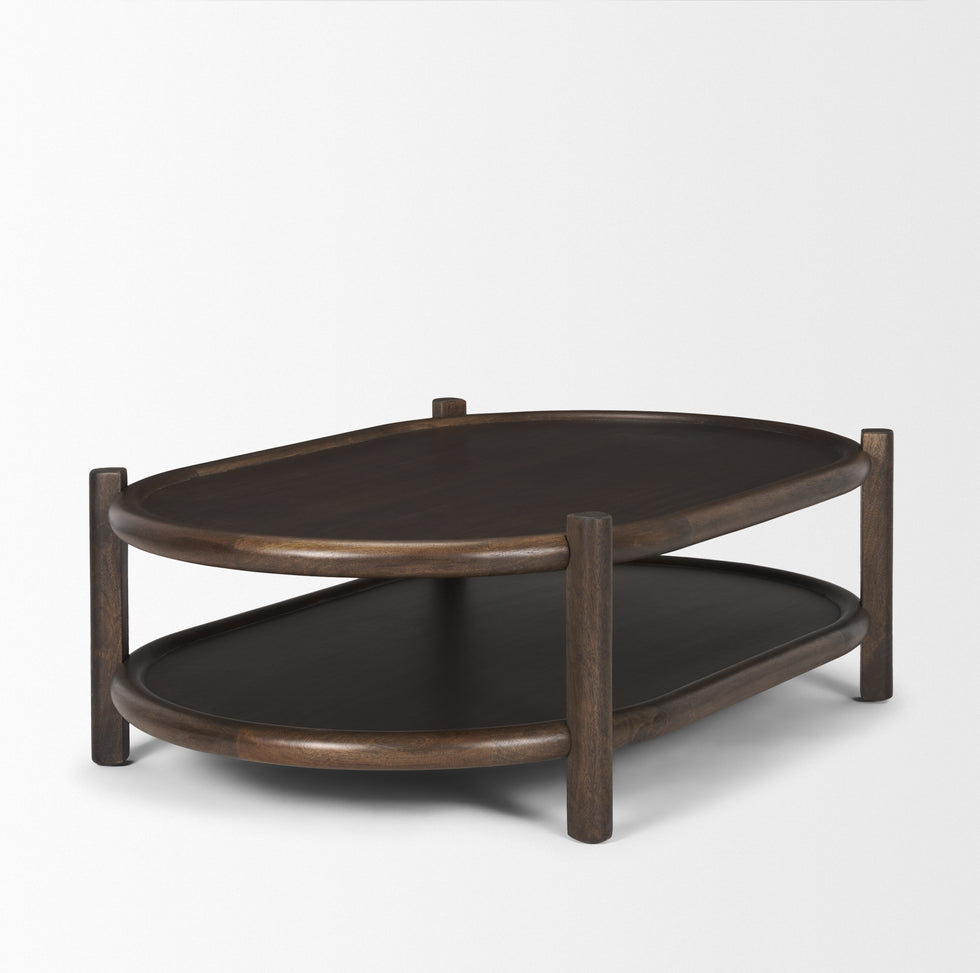 Mercana - Romi Coffee Table in Brown, Solid Wood