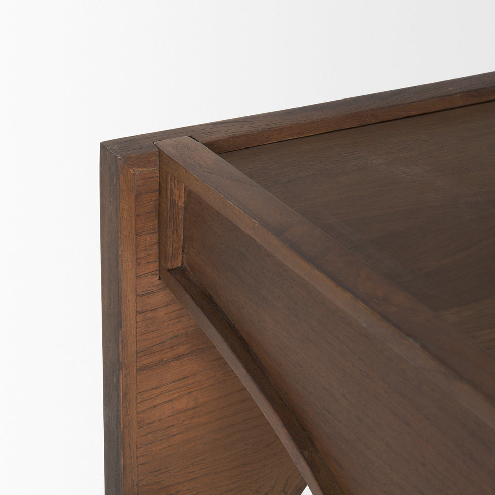 Mercana - Laraya End Table in Brown, Solid Wood
