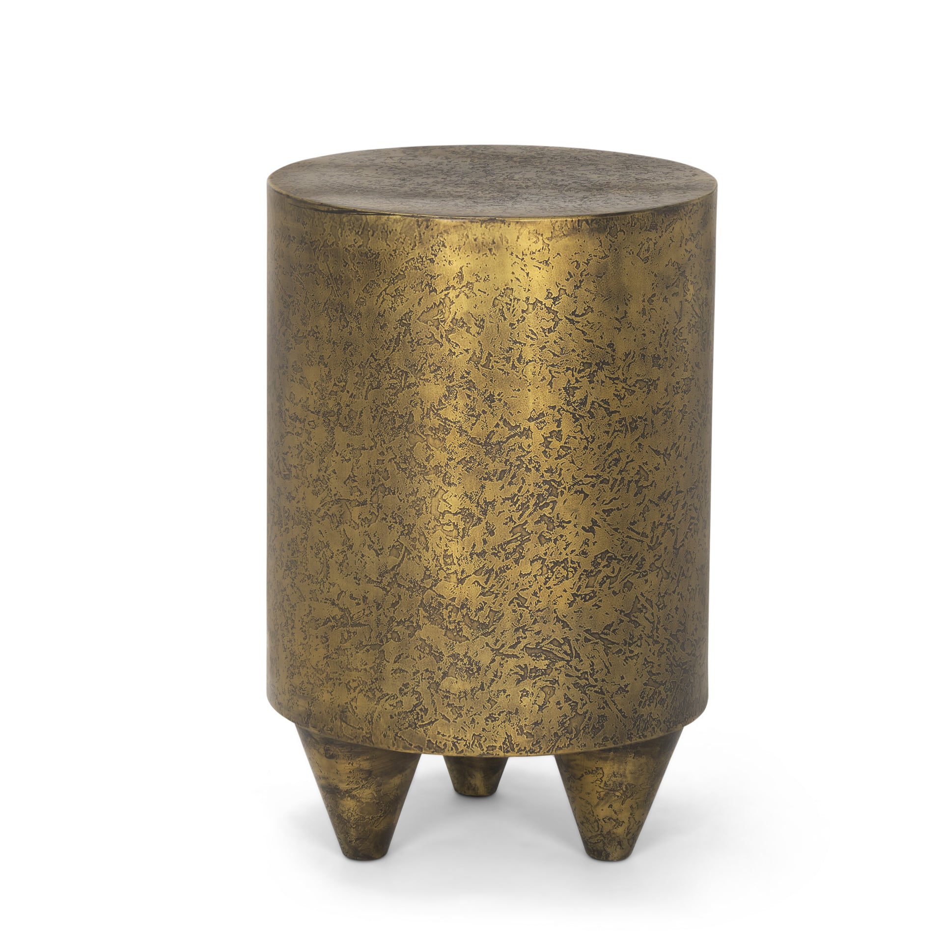 Mercana - Rosh Accent Table in Gold, Metal