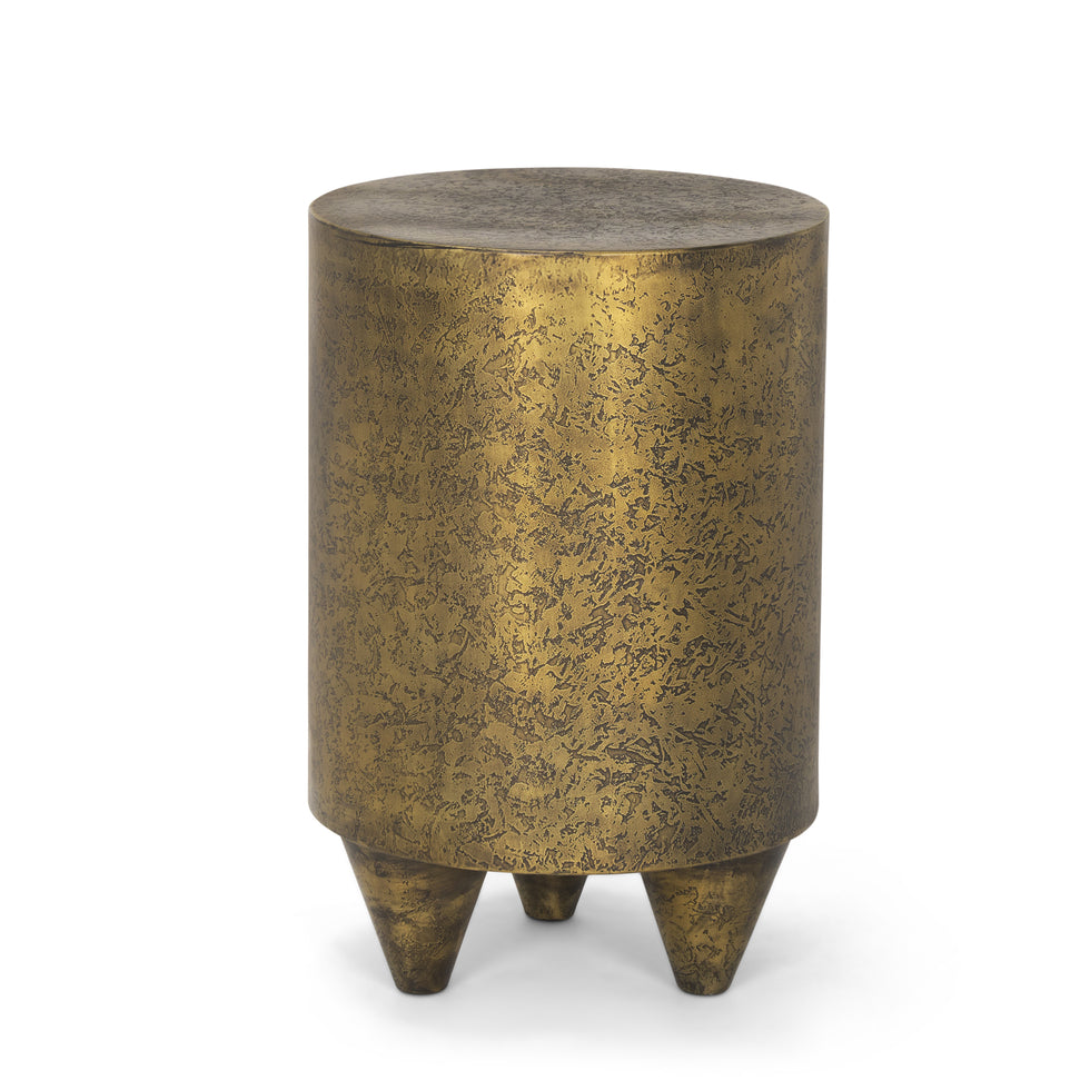 Mercana - Rosh Accent Table in Gold, Metal