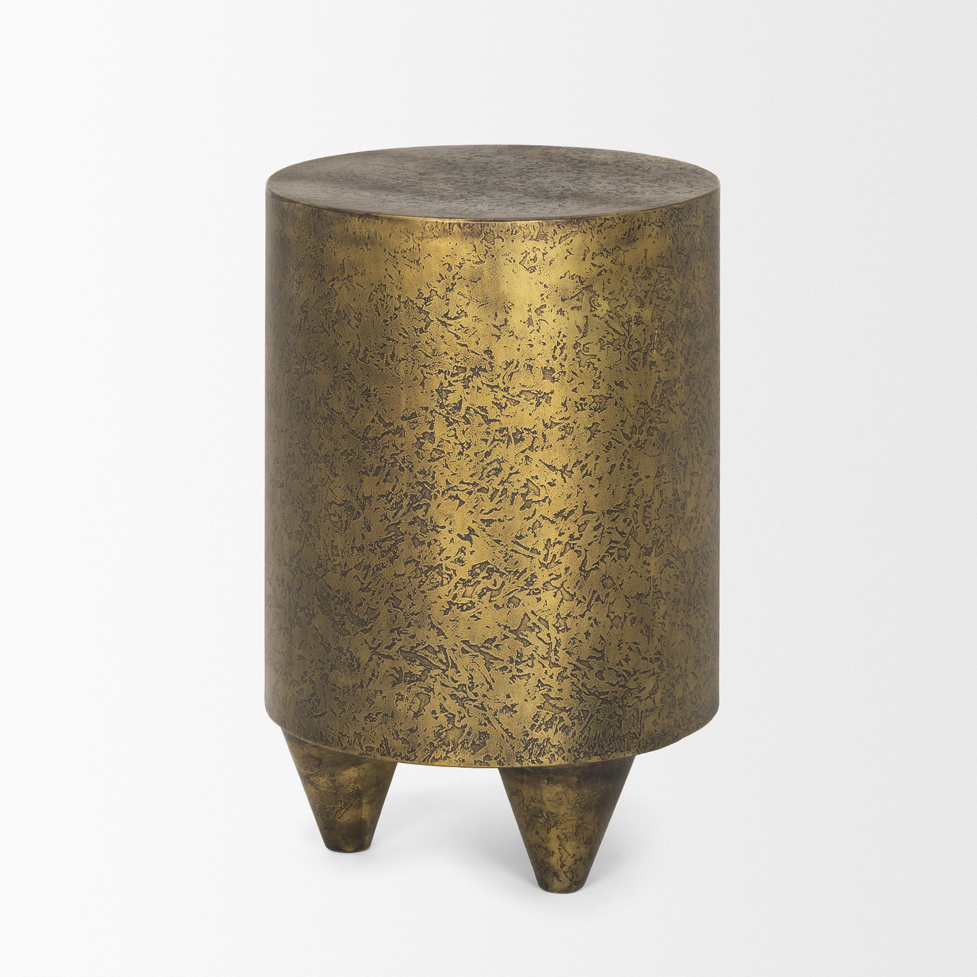 Mercana - Rosh Accent Table in Gold, Metal