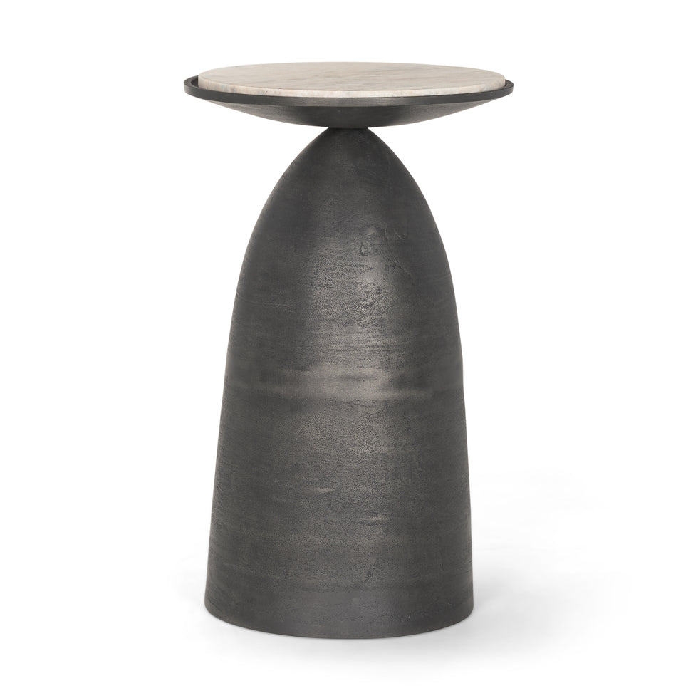 Mercana - Russo Accent Table in Gray, Metal