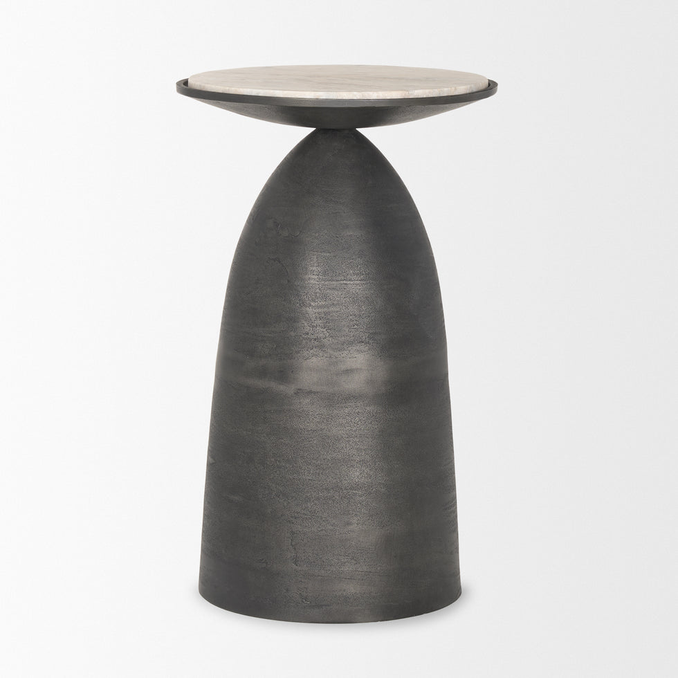 Mercana - Russo Accent Table in Gray, Metal