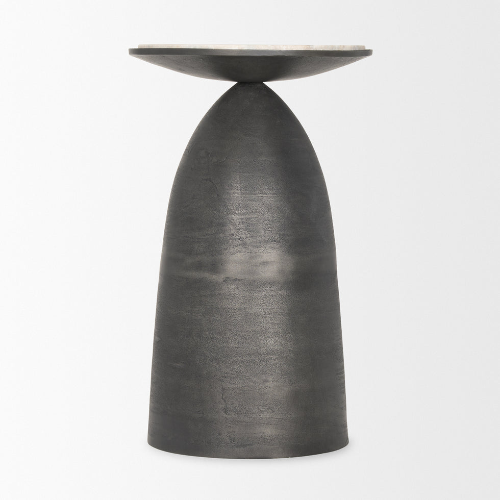 Mercana - Russo Accent Table in Gray, Metal