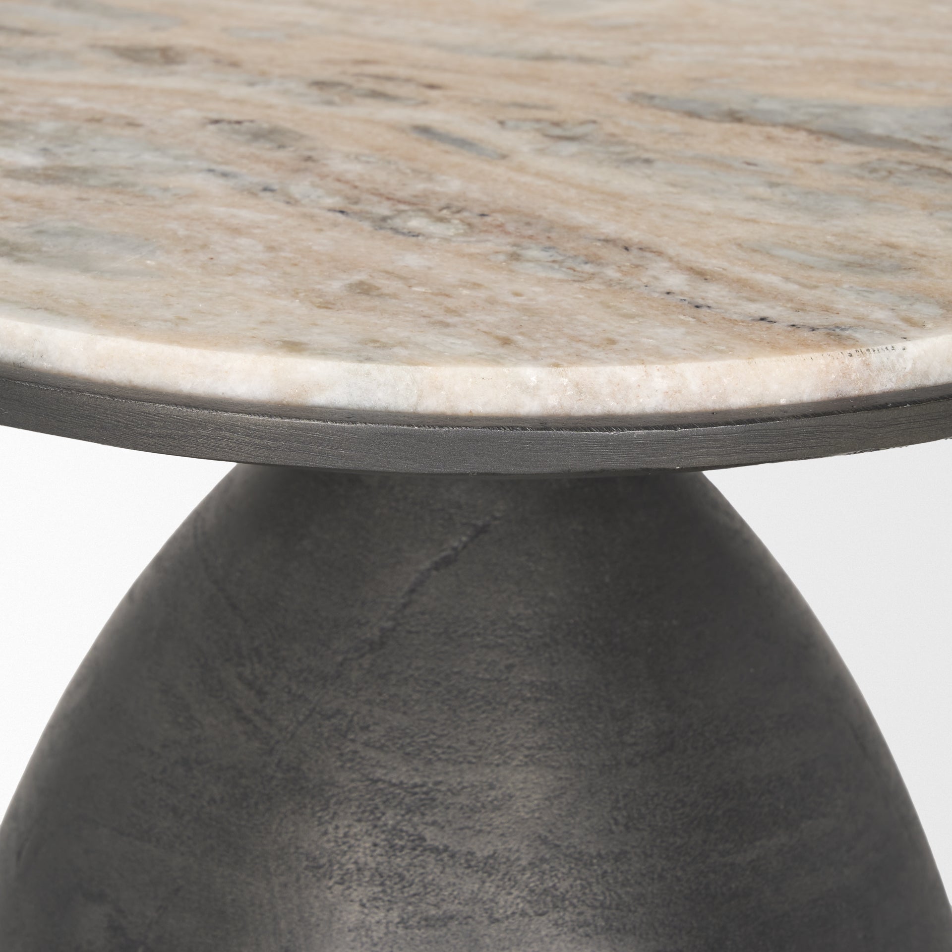 Mercana - Russo Accent Table in Gray, Metal