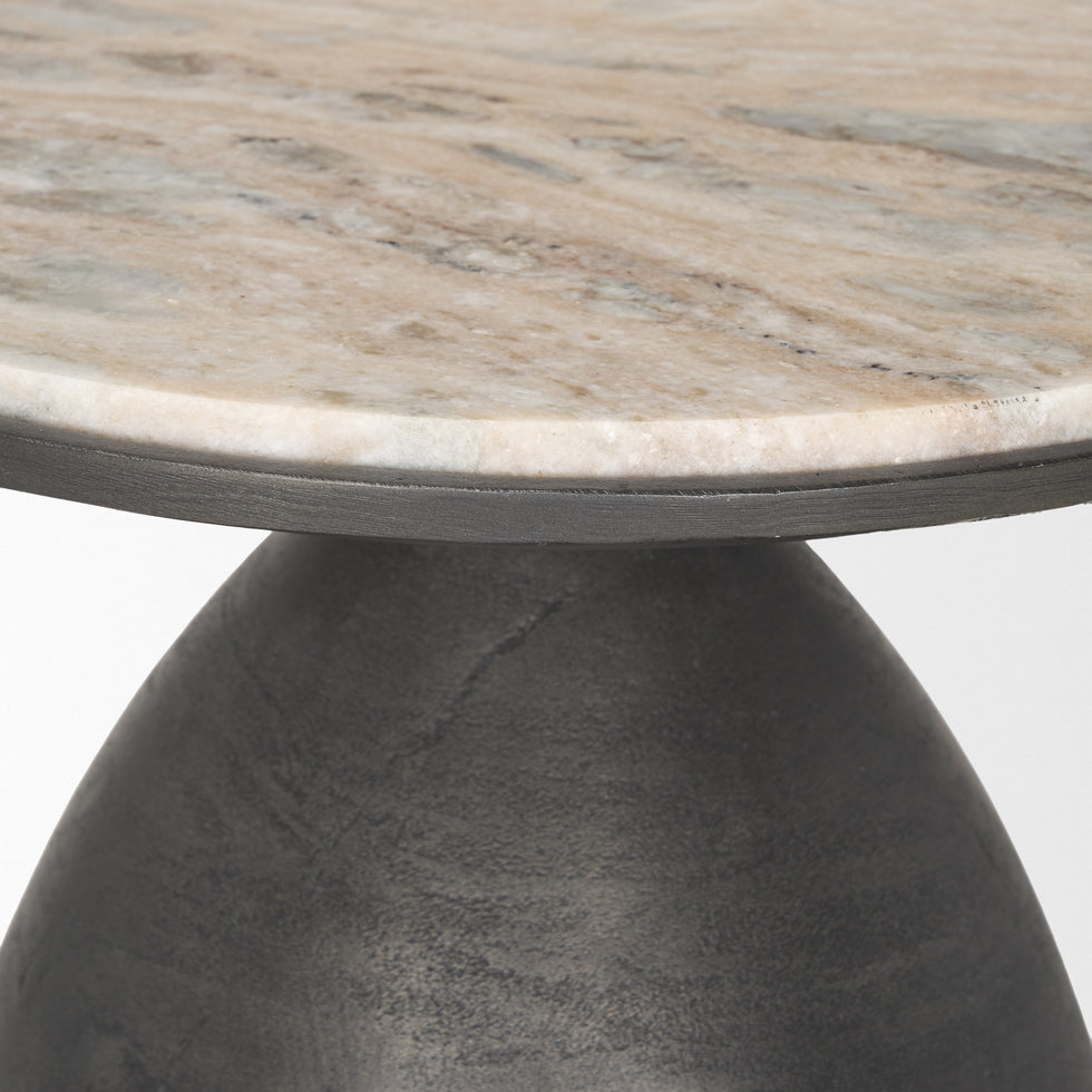 Mercana - Russo Accent Table in Gray, Metal