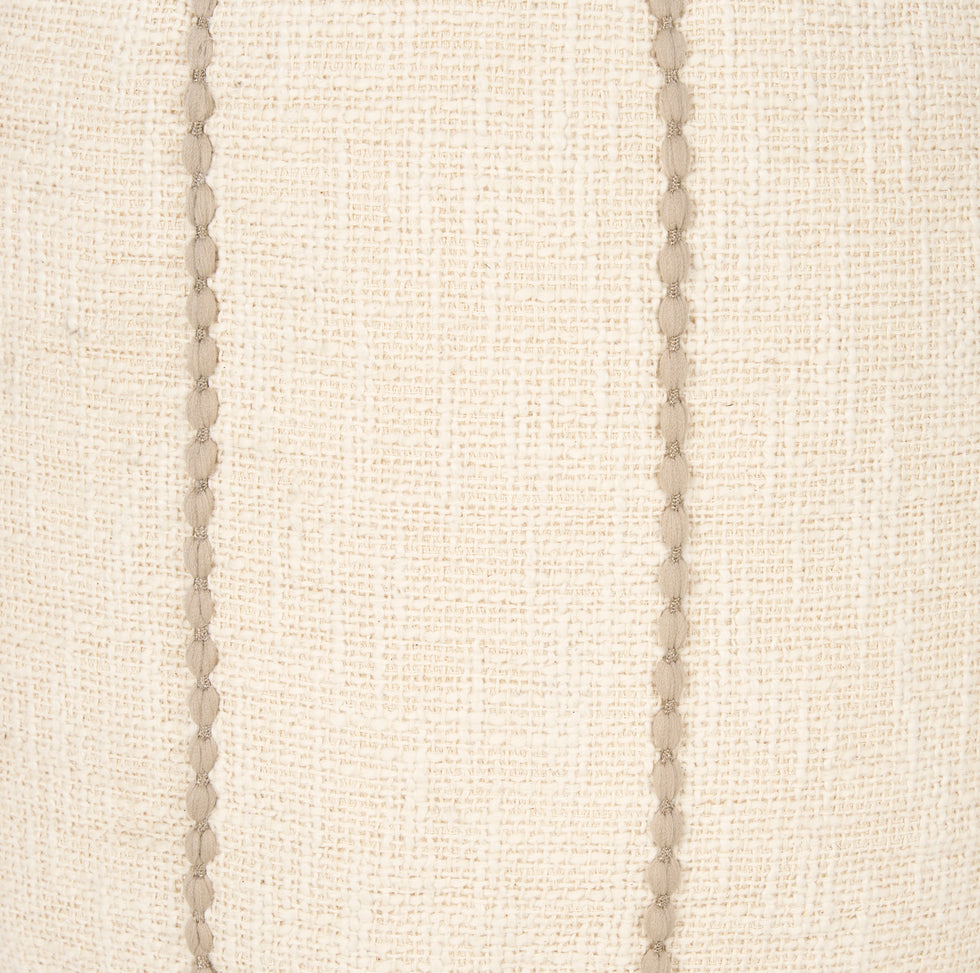Mercana - Sachi Pouf in Beige/Taupe, Fabric