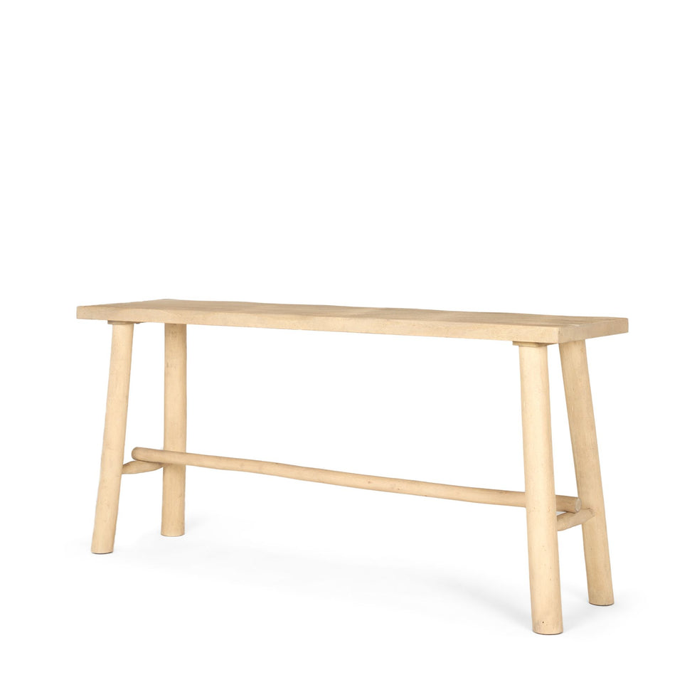 Mercana - Sekou Light Brown Wooden Craftsman Console Table