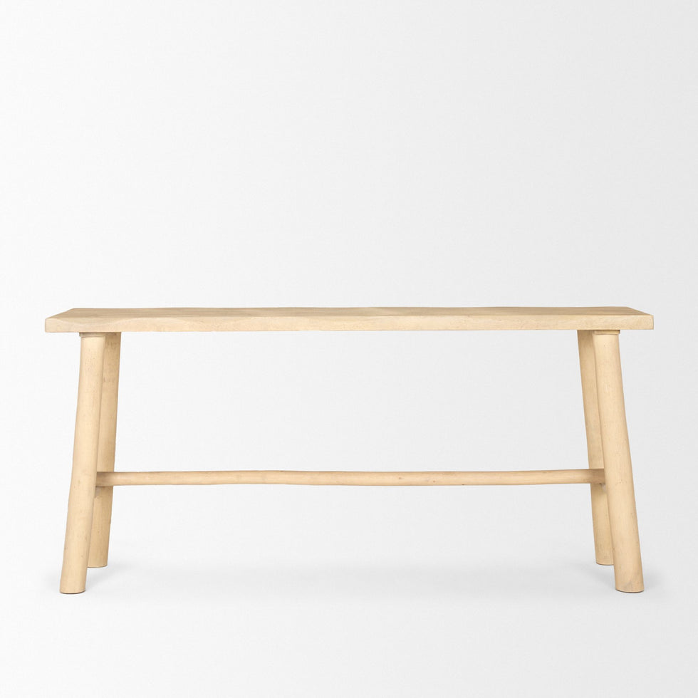 Mercana - Sekou Light Brown Wooden Craftsman Console Table