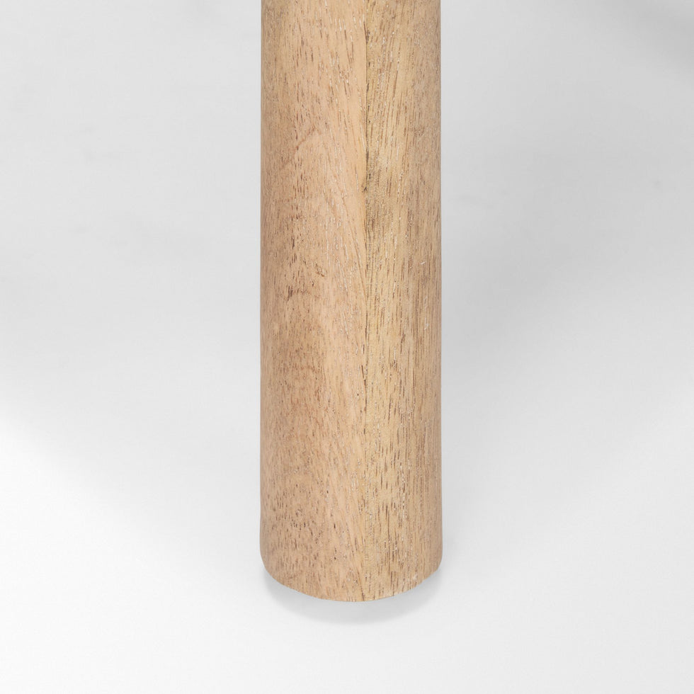 Mercana - Shaiden Counter Stool with Cream Fabric in Brown, Wood