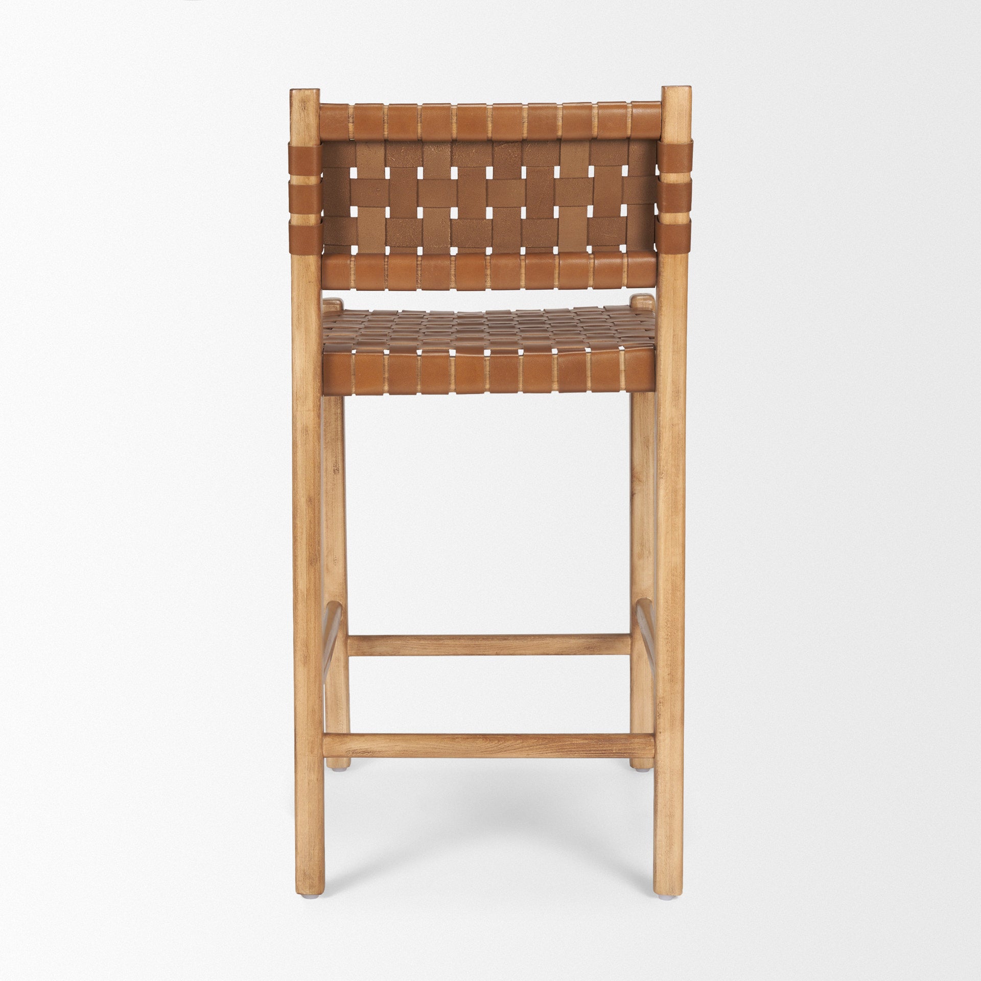 Mercana - Shane Leather Seat Bar/Counter Stool in Brown