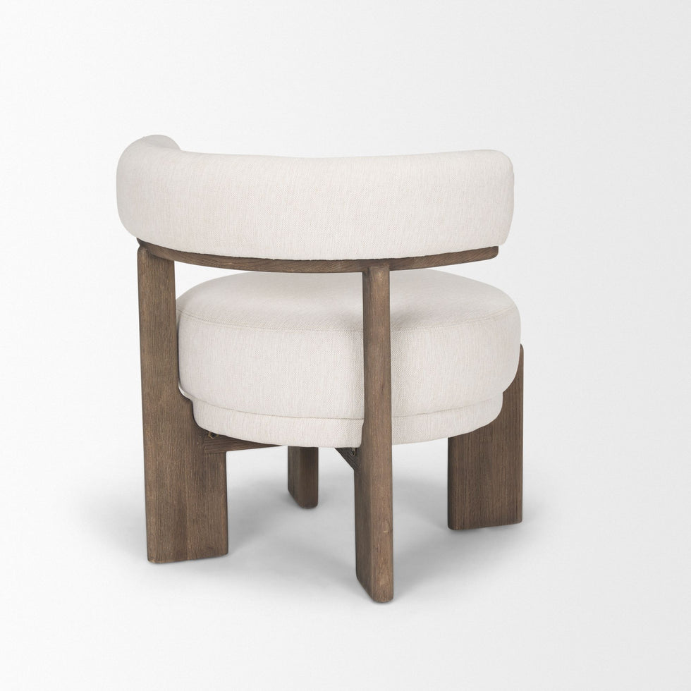 Mercana - Souvik Accent Chair in Oatmeal, Fabric