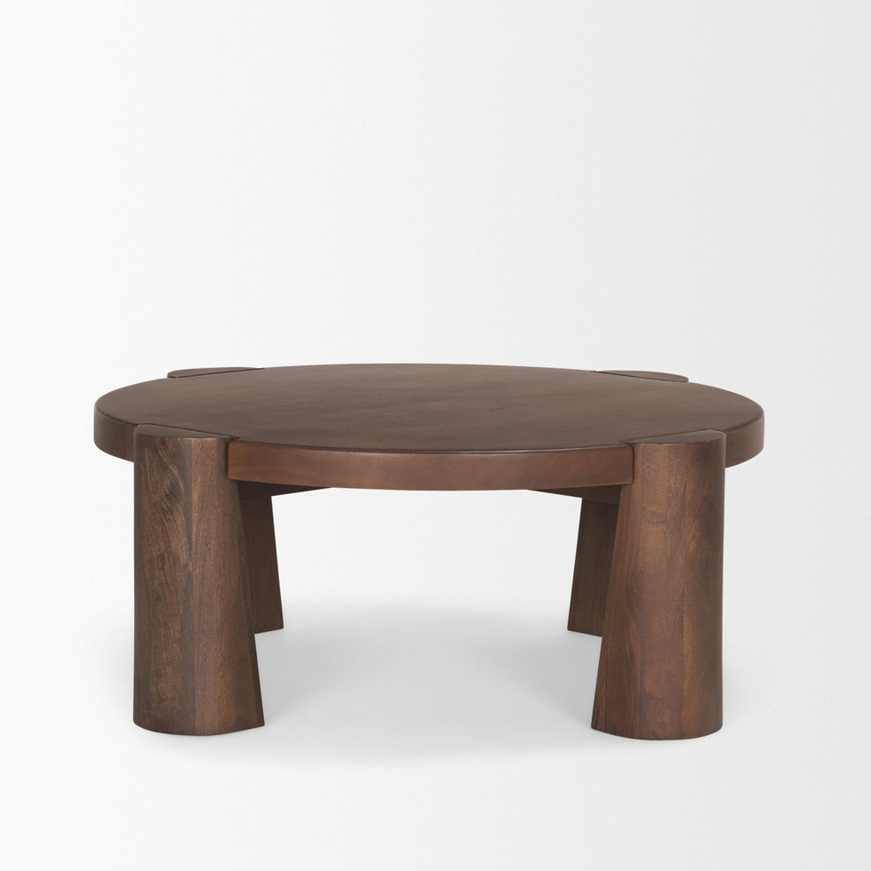 Mercana - Tammar Round Wood with Tapered Legs Coffee Table