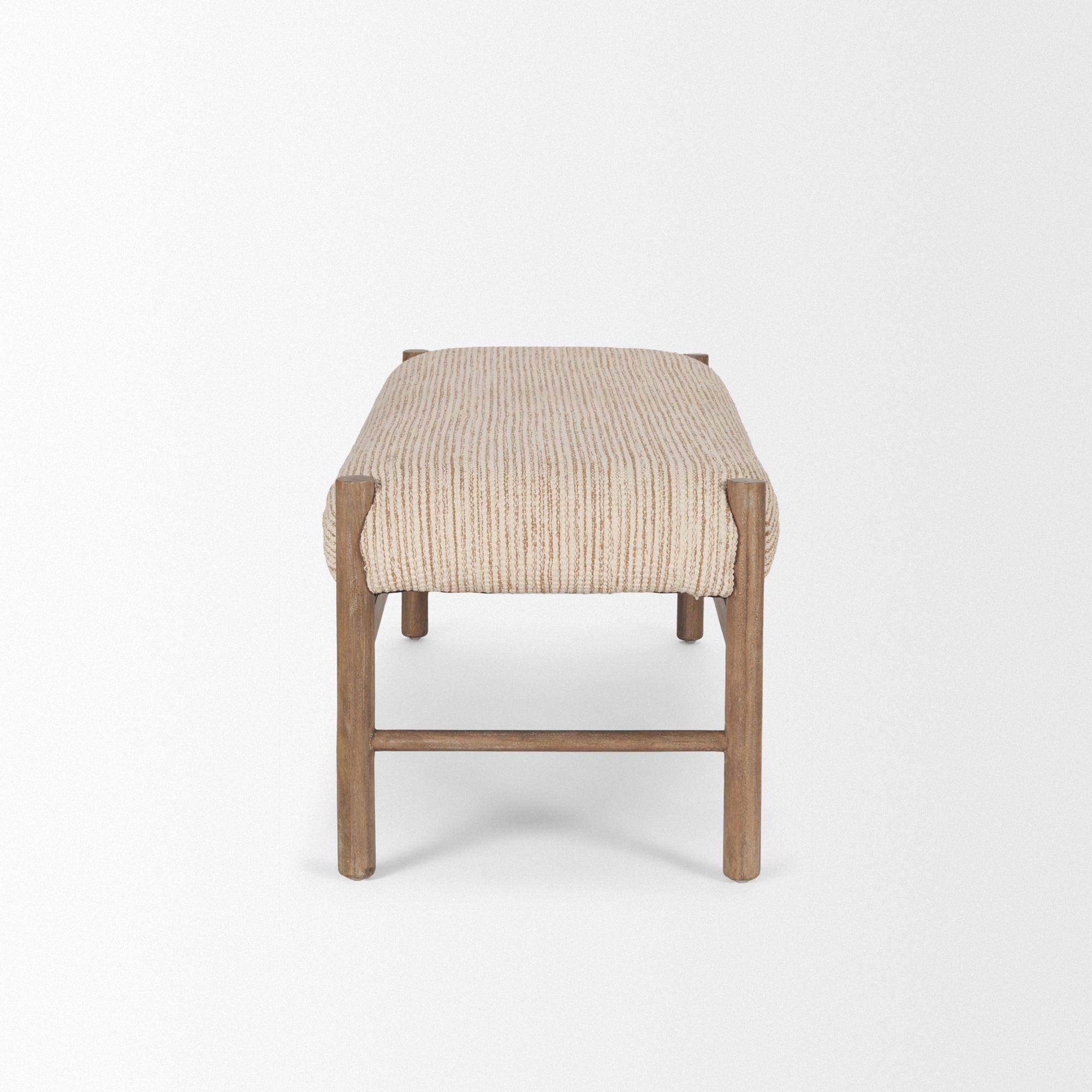 Mercana - Tadi Bench with Rug Seat in Dark Brown