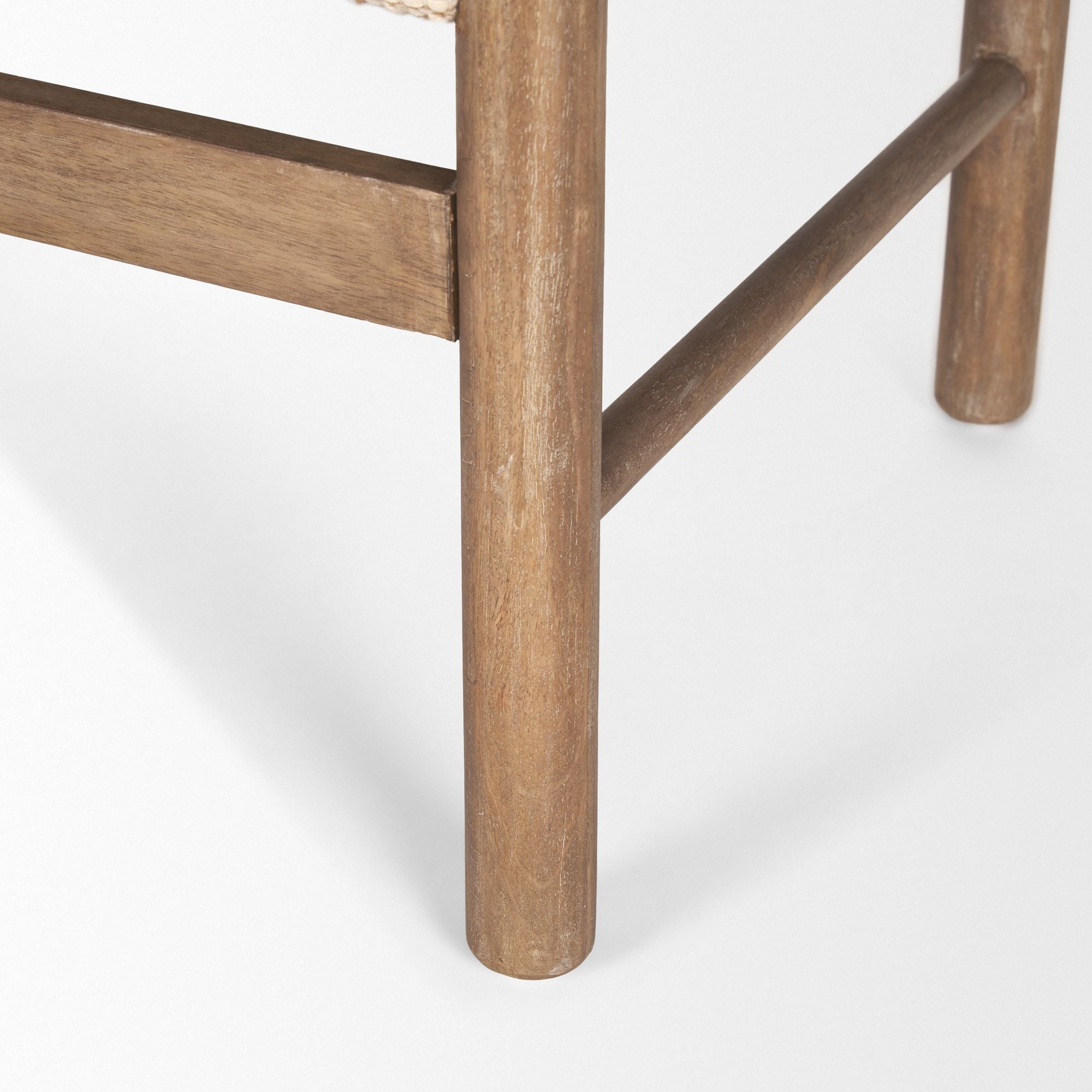 Mercana - Tadi Bench with Rug Seat in Dark Brown
