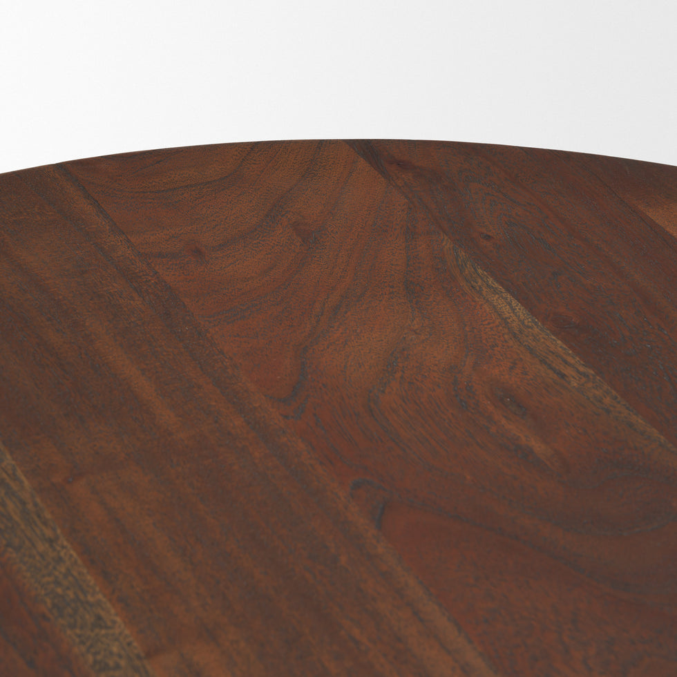 Mercana - Sonel Foyer Table in Brown, Solid Wood