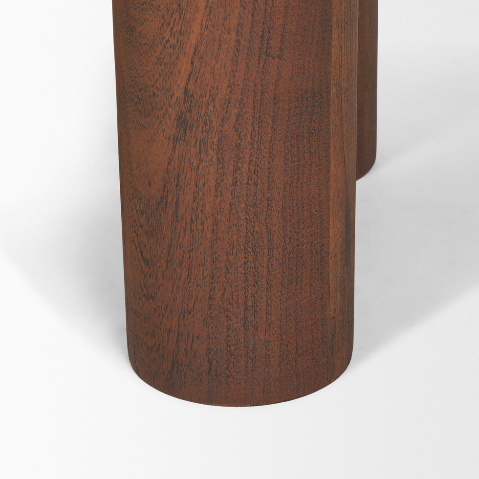 Mercana - Sonel Foyer Table in Brown, Solid Wood