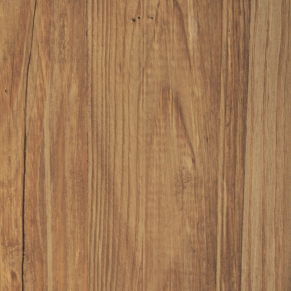 Mercana - Tucson Natural Wood with Round Black Oak Top Coffee Table