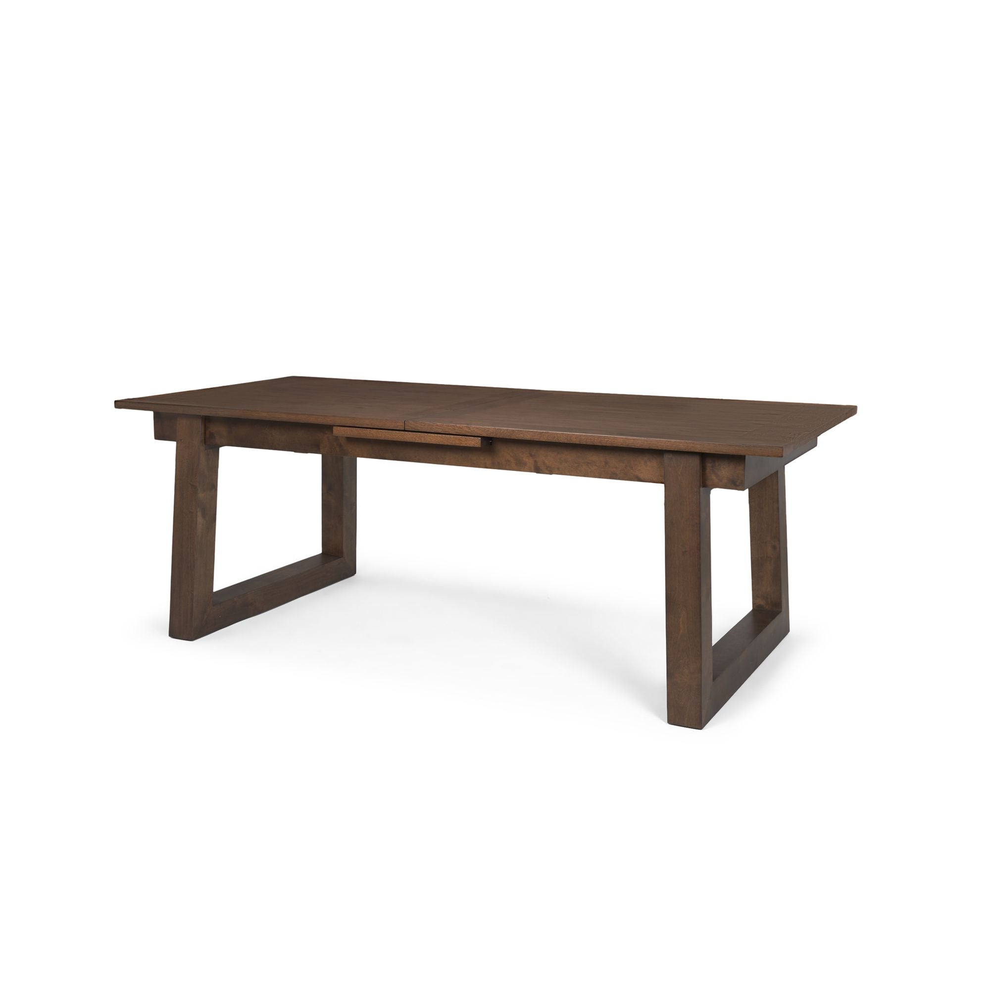 Mercana - Takota Rectangular Dining Table with Birch Wood Legs Extendable in Brown, Wood