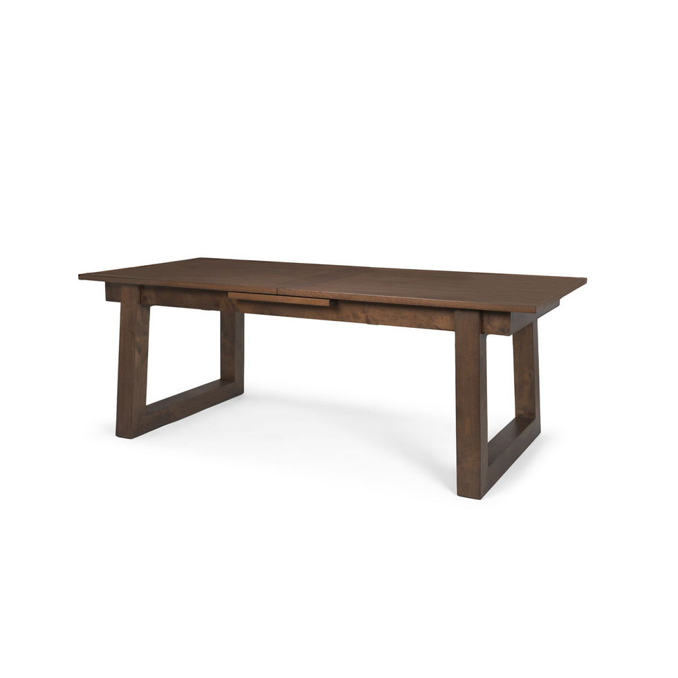 Mercana - Takota Rectangular Dining Table with Birch Wood Legs Extendable in Brown, Wood