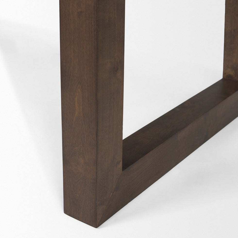 Mercana - Takota Rectangular Dining Table with Birch Wood Legs Extendable in Brown, Wood