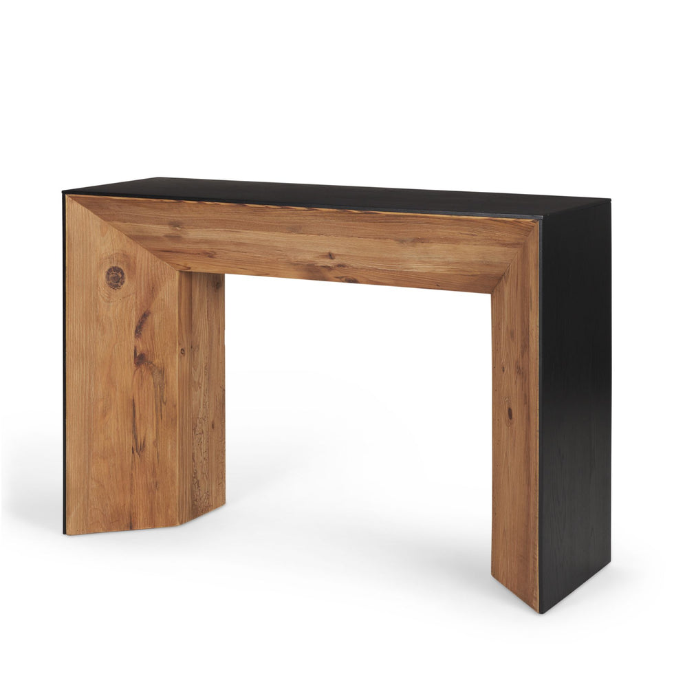 Mercana - Tabor Console Table with Black Oak Waterfall