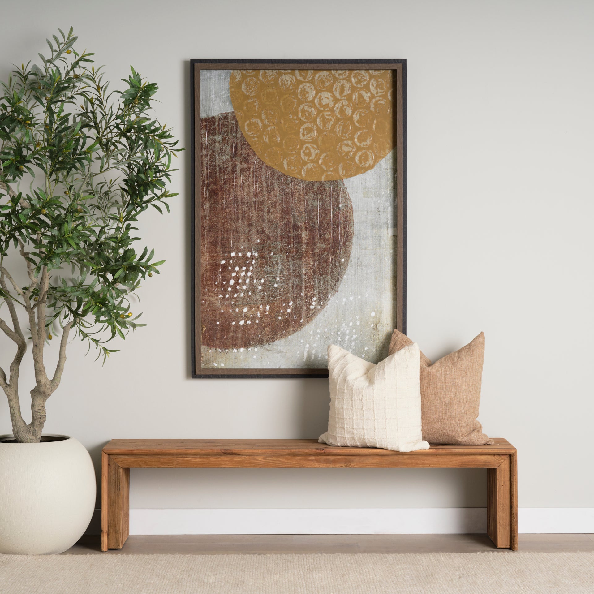 Mercana - Tahira Bench in Brown, Reclaimed Wood