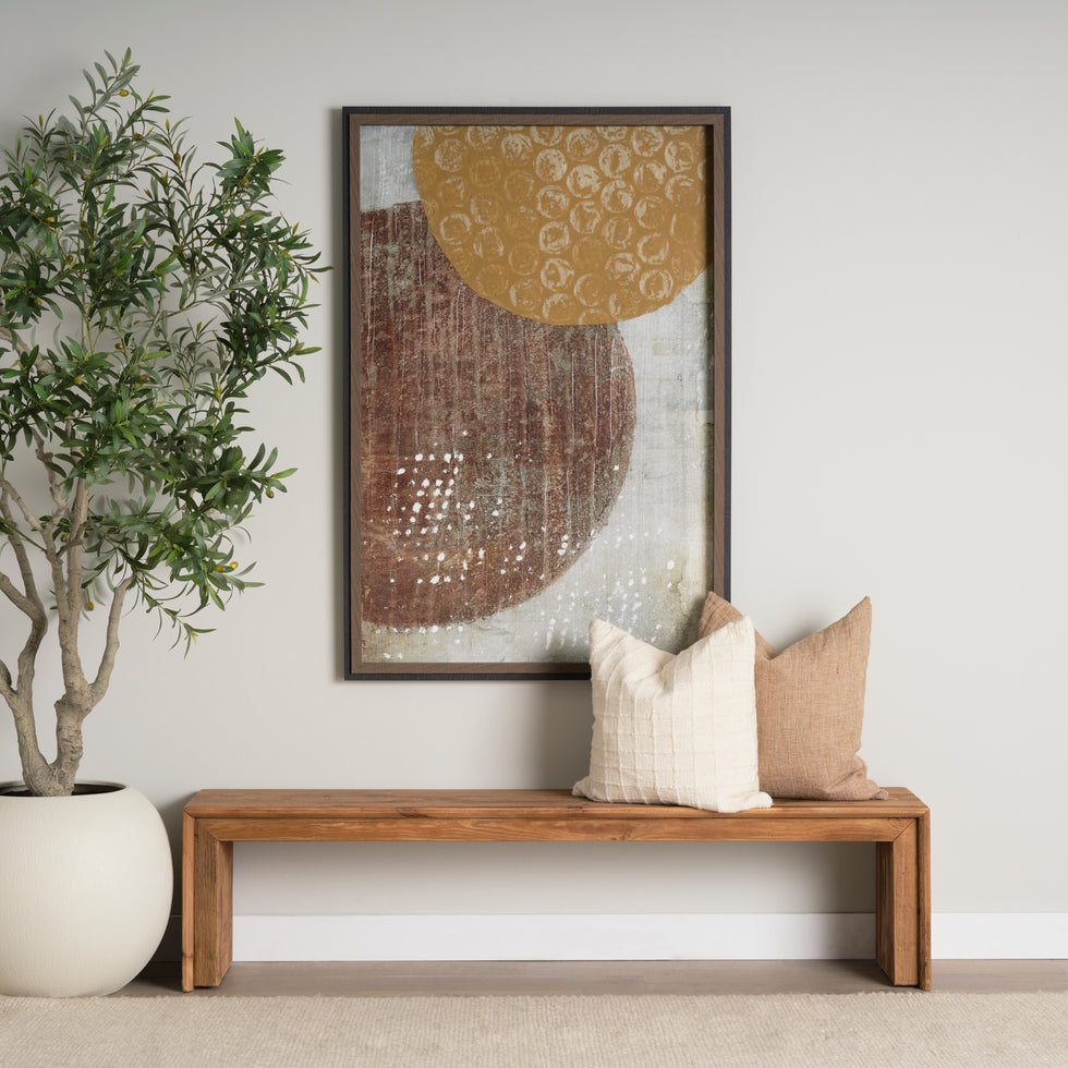 Mercana - Tahira Bench in Brown, Reclaimed Wood