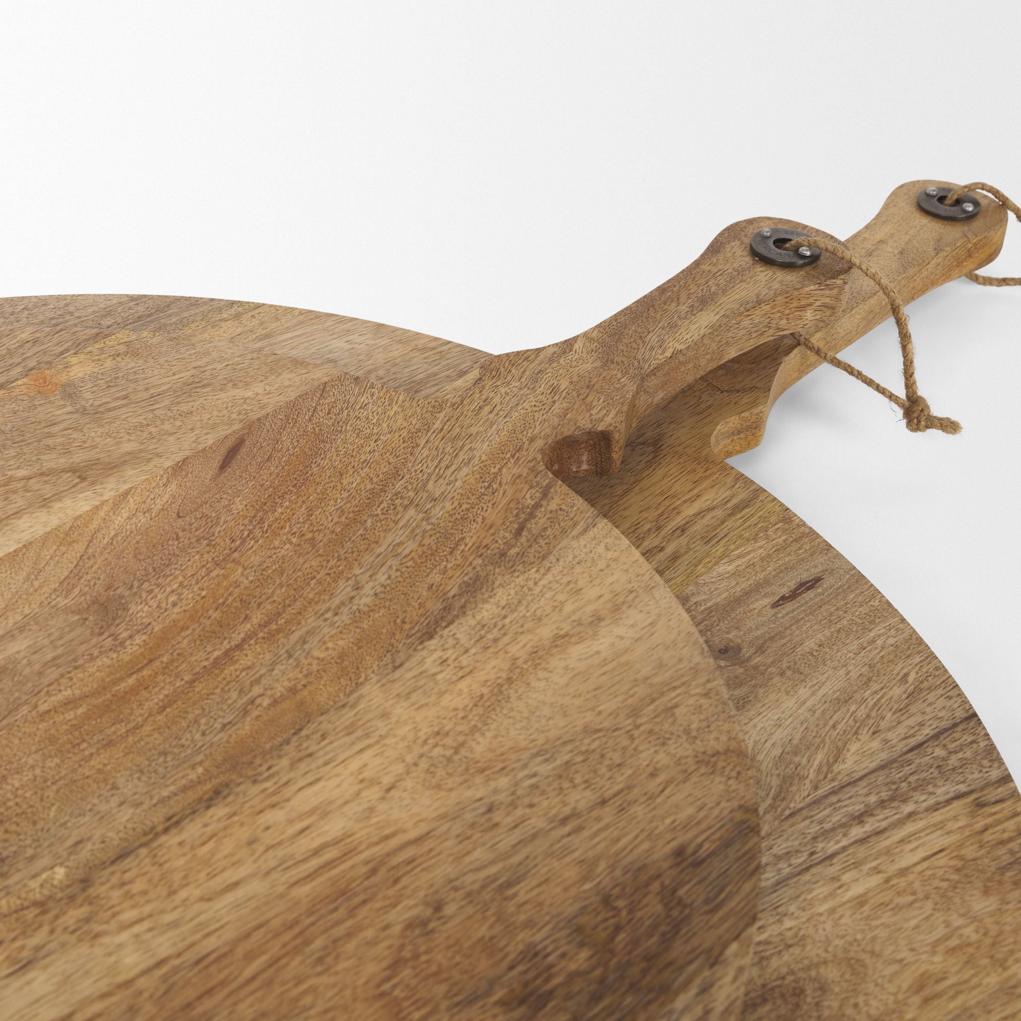 Mercana - Karana Natural Solid Wood Round Serving Boards