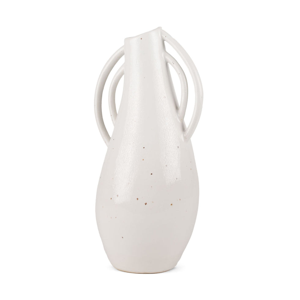 Mercana - Urvi Short Speckled Asymmetrical Ceramic Vase