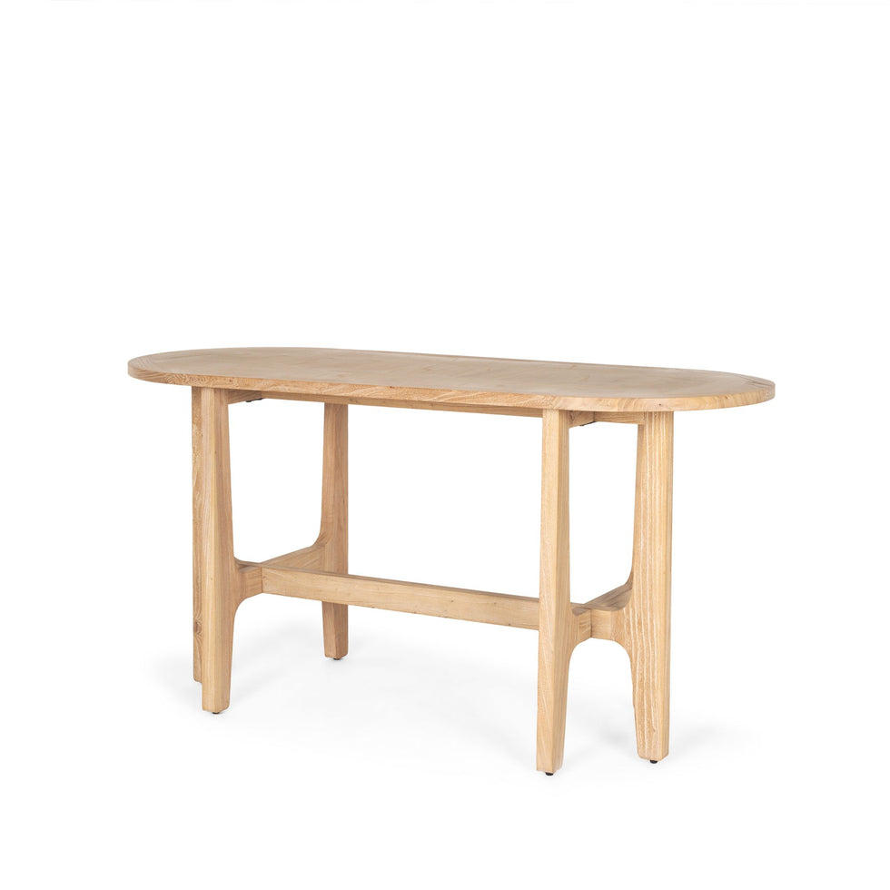 Mercana - Taylin Light Brown Solid Wood Desk