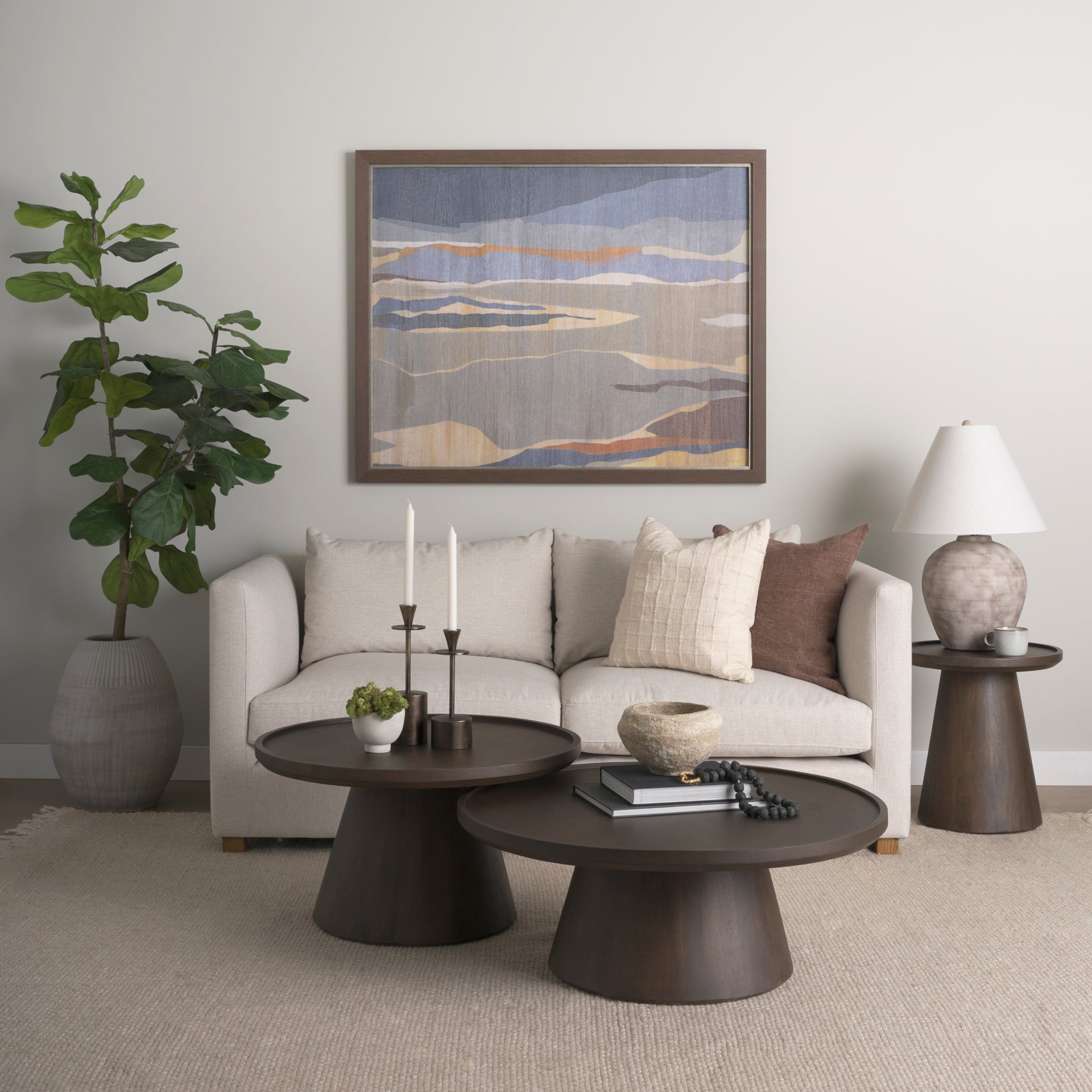 Mercana - Takoda Coffee Table in Brown, Solid Wood