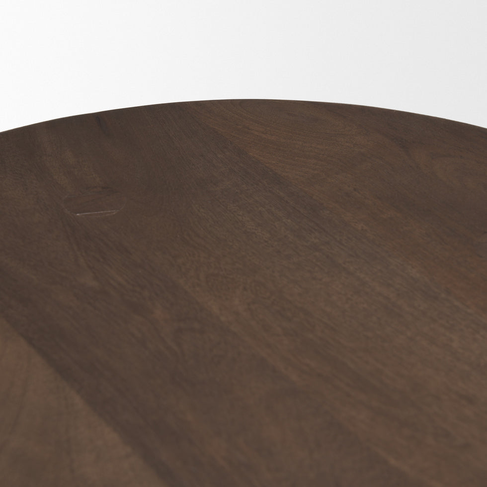 Mercana - Weldon Wood Seat Counter Stool in Brown, Wood