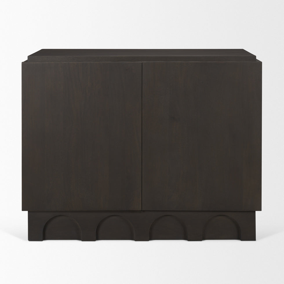 Mercana - Wagner Accent Cabinet in Brown, Solid Wood