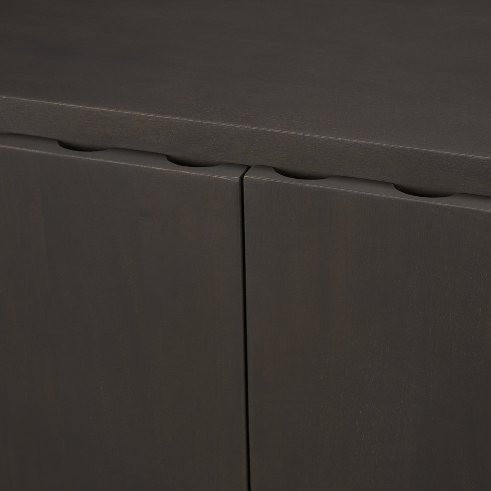 Mercana - Wagner Accent Cabinet in Brown, Solid Wood