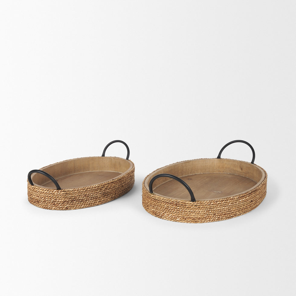Mercana - Wheaton Trays in Brown, Wood