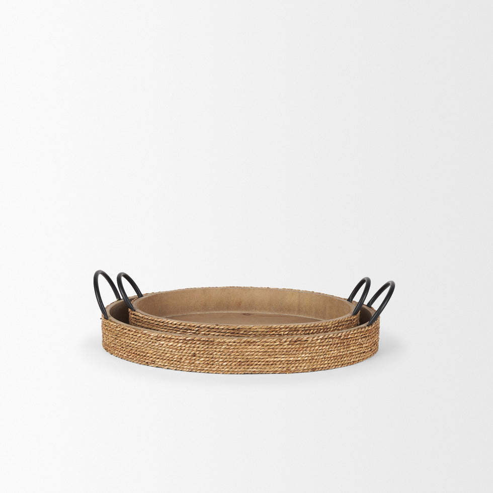 Mercana - Wheaton Trays in Brown, Wood