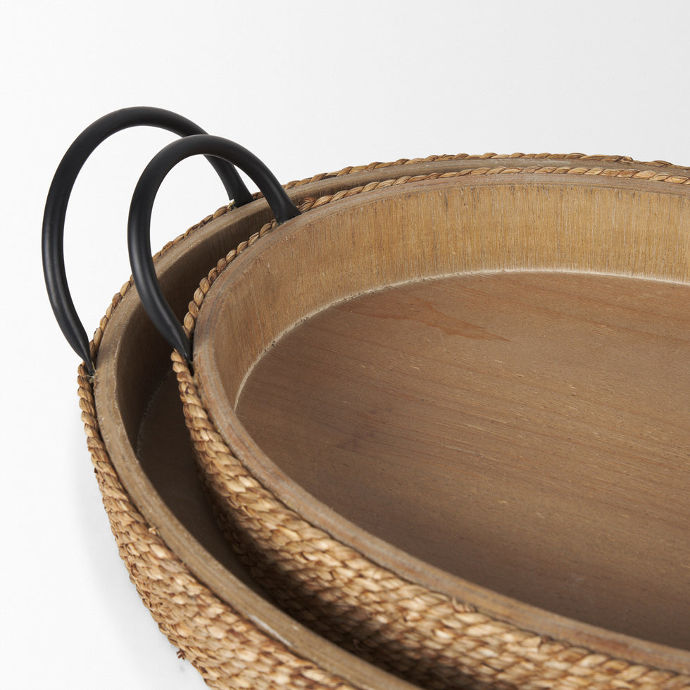Mercana - Wheaton Trays in Brown, Wood