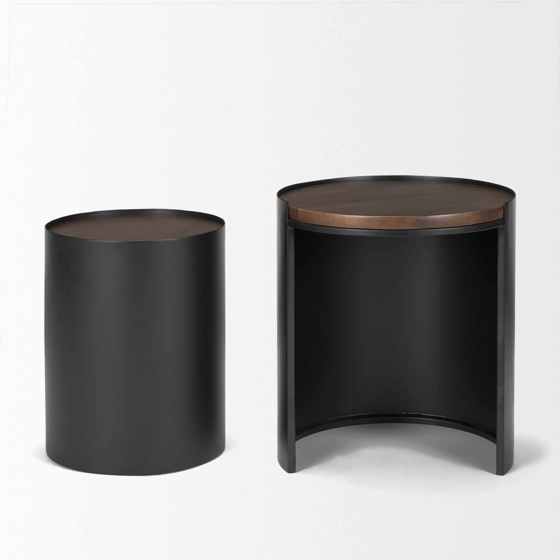 Mercana - Varden Accent Table in Black/Brown, Wood