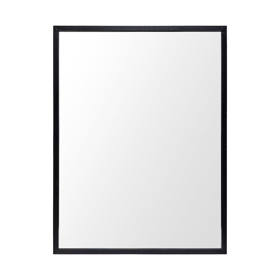 Mercana - Bristol 30x40 Faux Wood Frame Bathroom Vanity Mirror