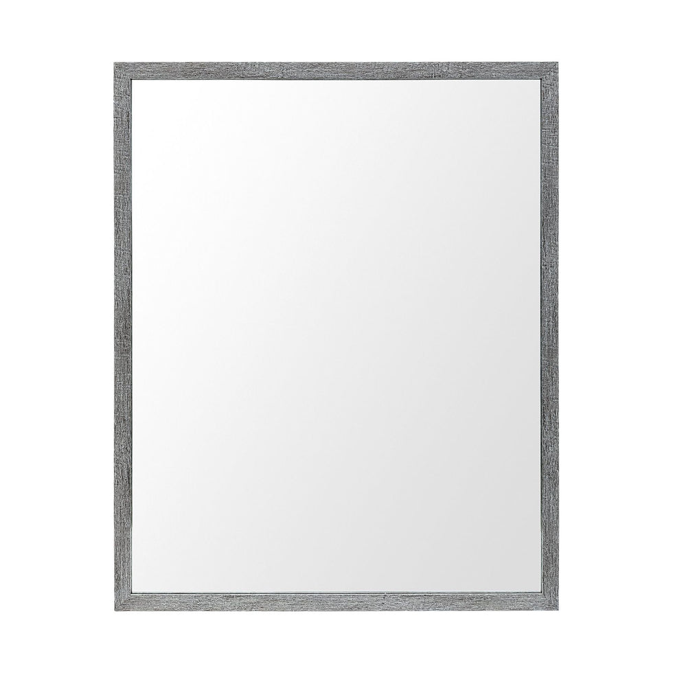 Mercana - Bristol 24x30 Faux Wood Frame Bathroom Vanity Mirror