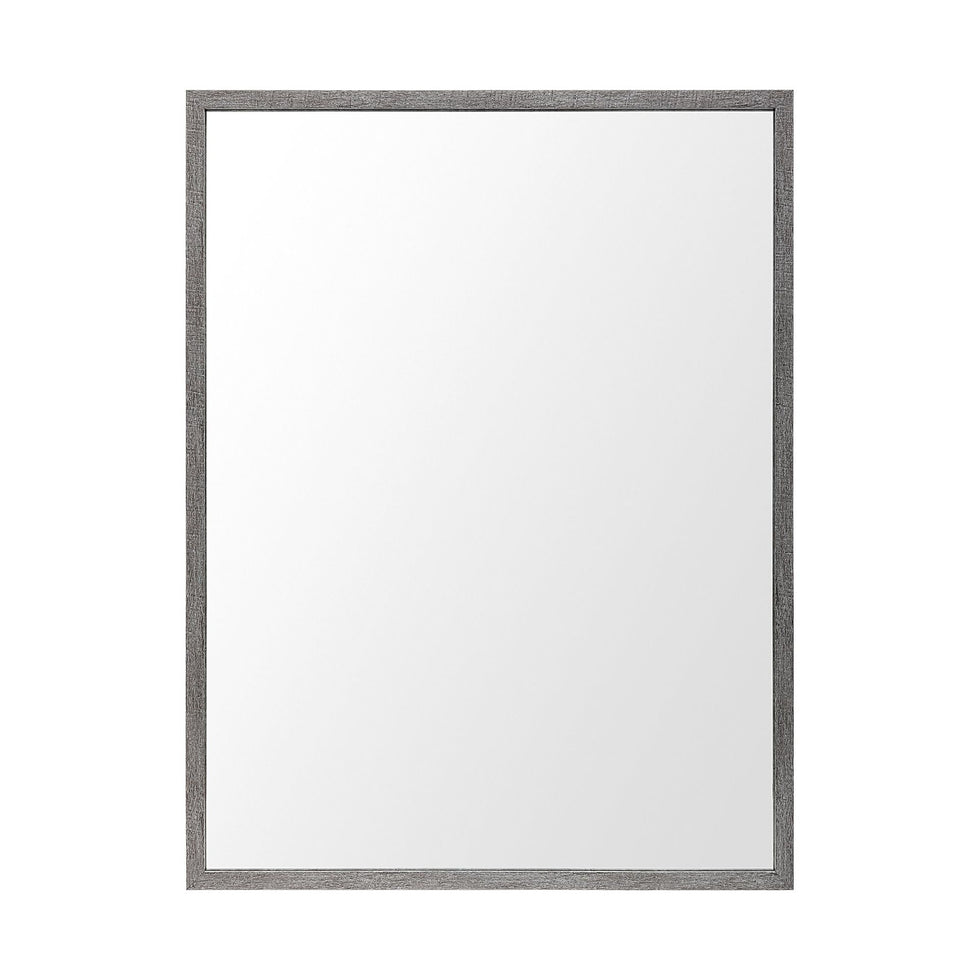 Mercana - Bristol 30x40 Faux Wood Frame Bathroom Vanity Mirror