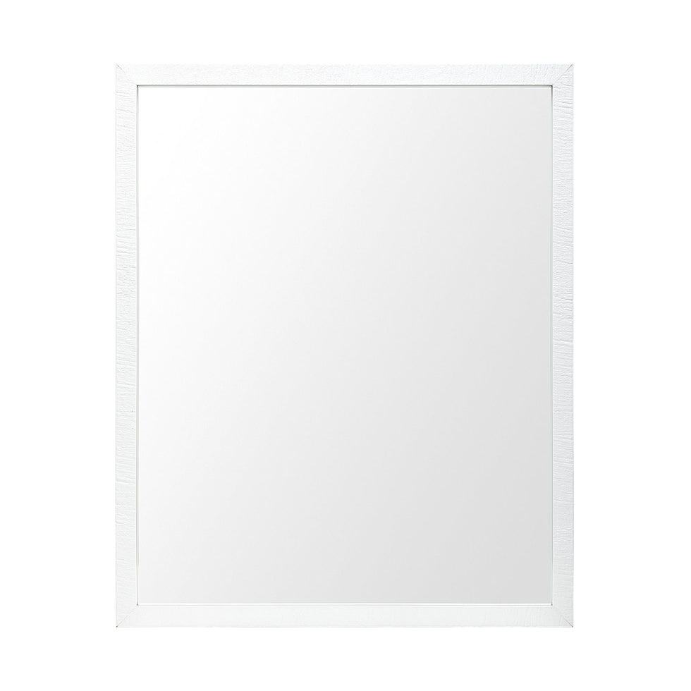 Mercana - Bristol 24x30 Faux Wood Frame Bathroom Vanity Mirror
