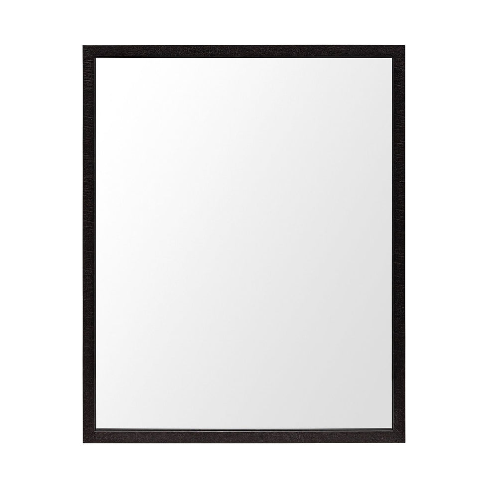 Mercana - Bristol 24x30 Faux Wood Frame Bathroom Vanity Mirror