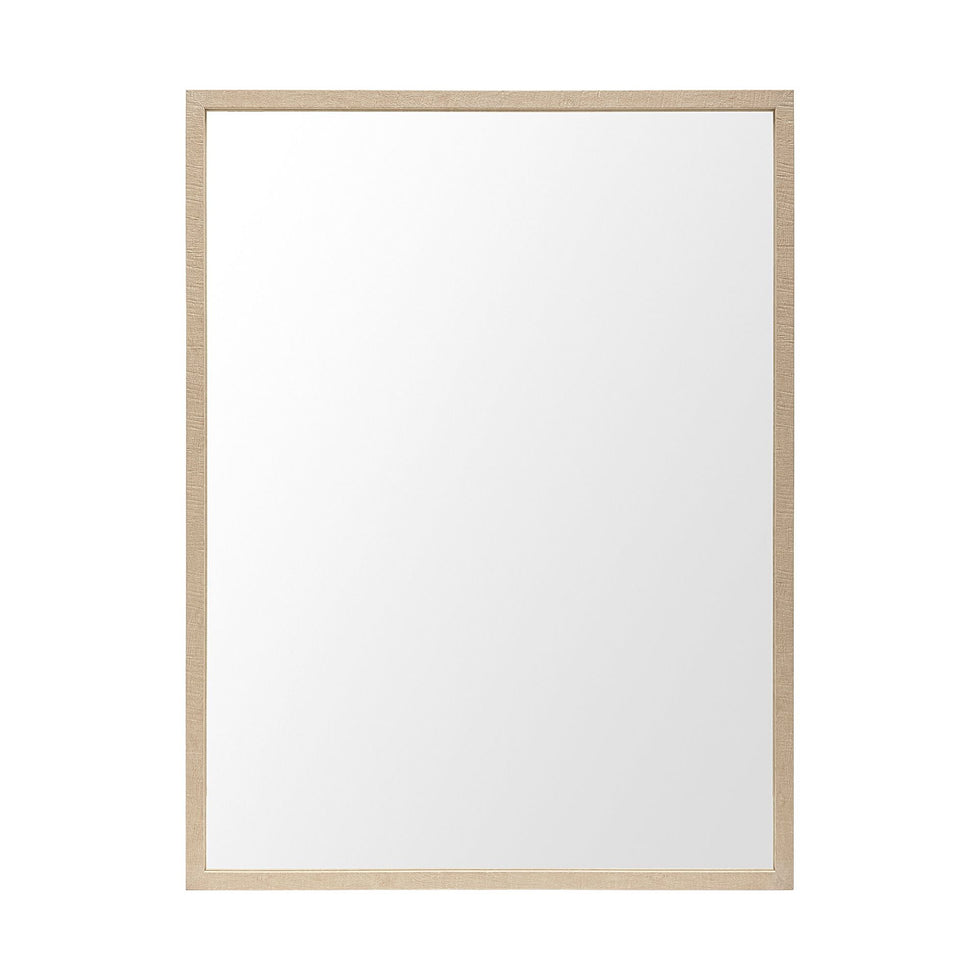 Mercana - Bristol 30x40 Faux Wood Frame Bathroom Vanity Mirror