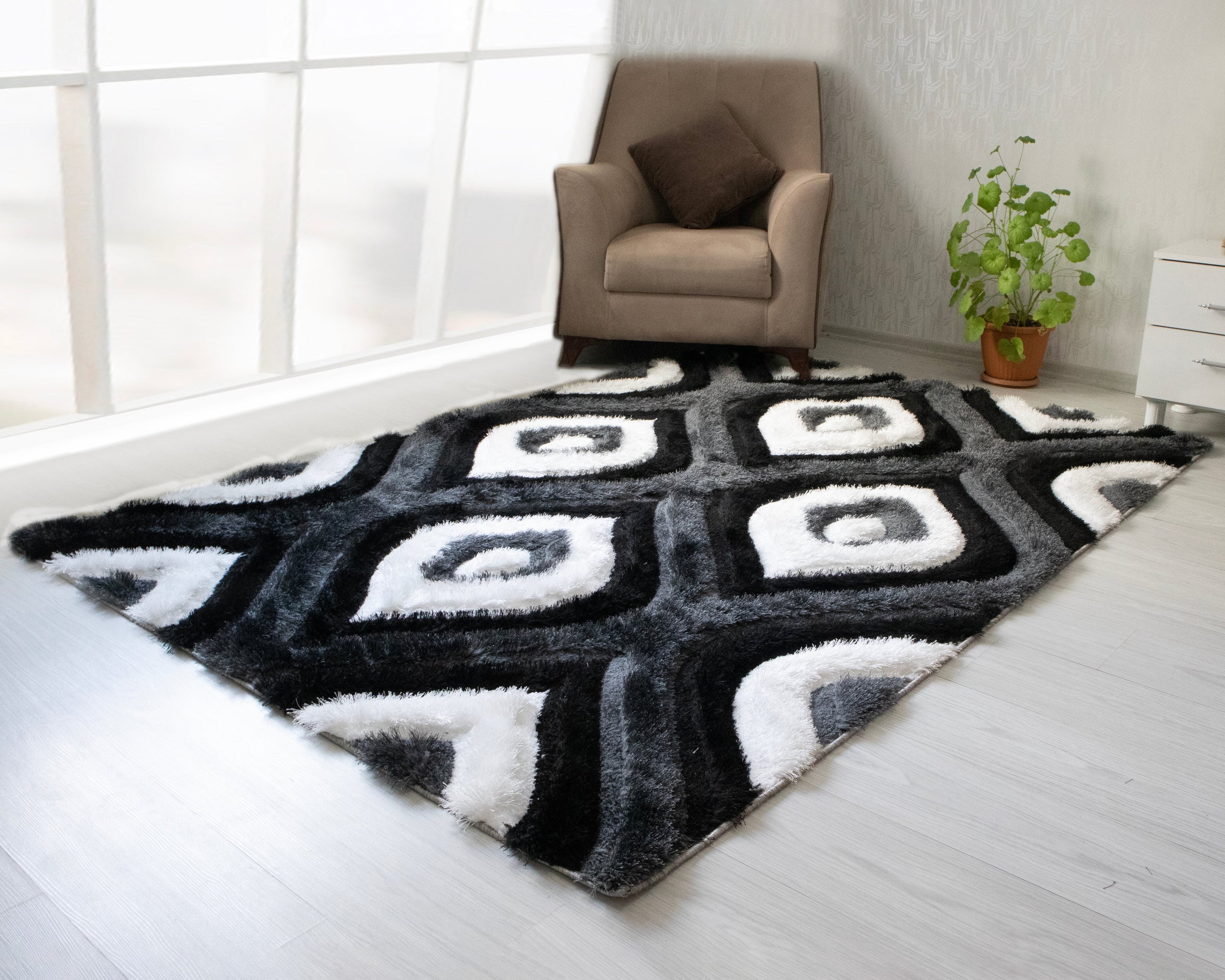 Nova - 3D151 Shaggy Area Rug