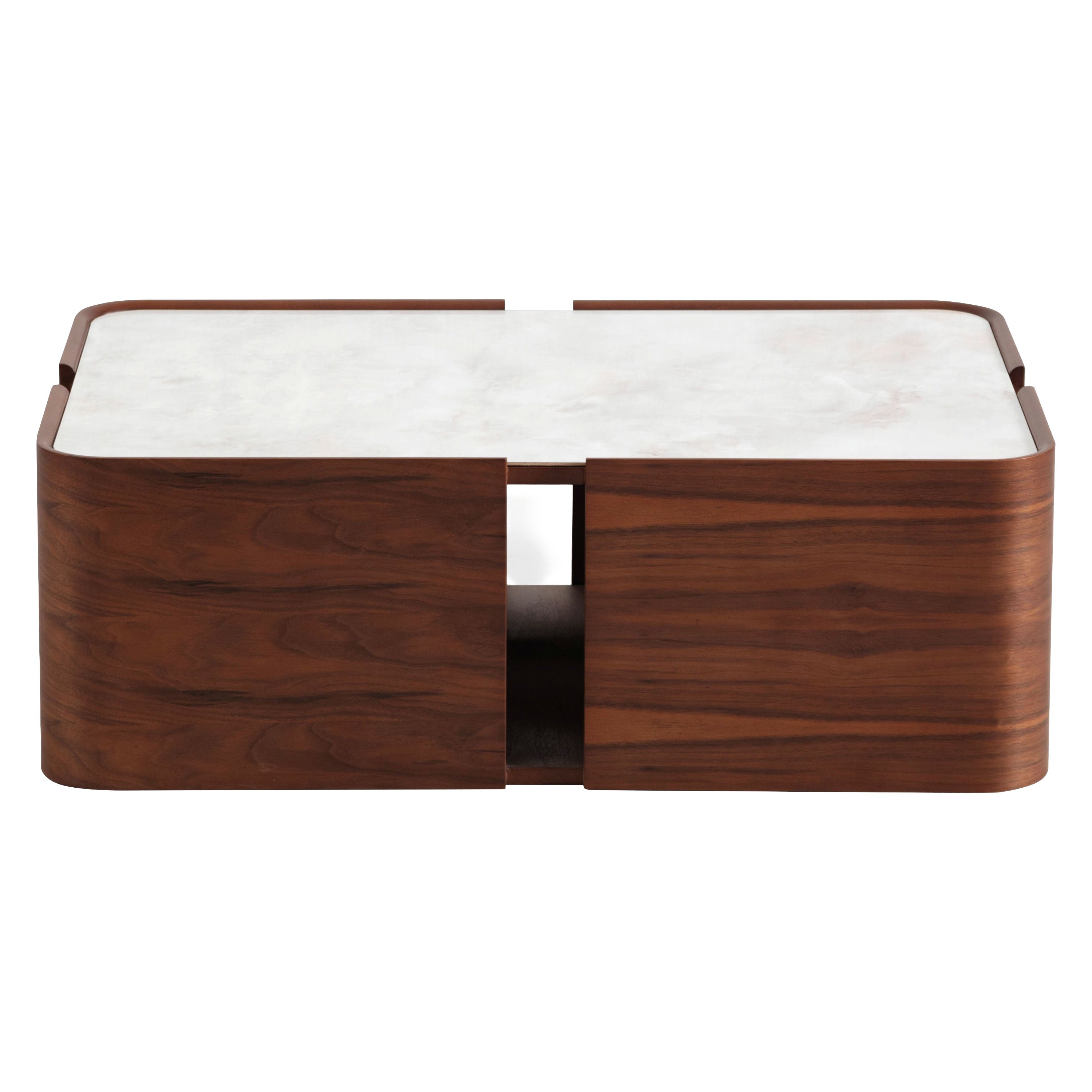 Nova - 678 Walnut Marble Coffee Table