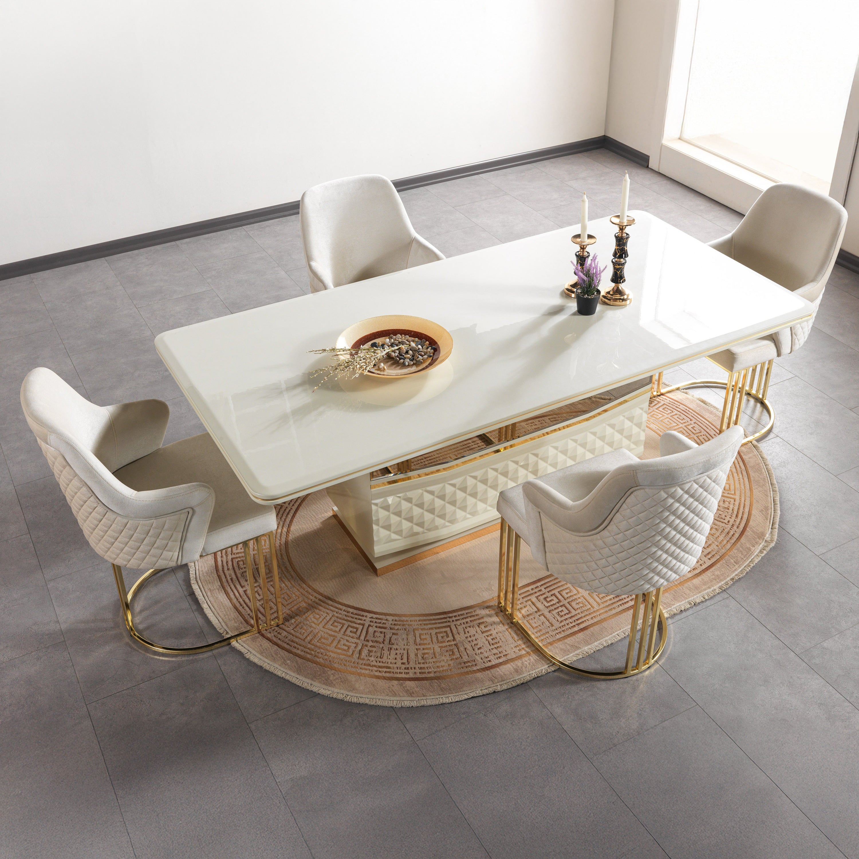 Nova - Anica Ivory 7-Piece Dining Set
