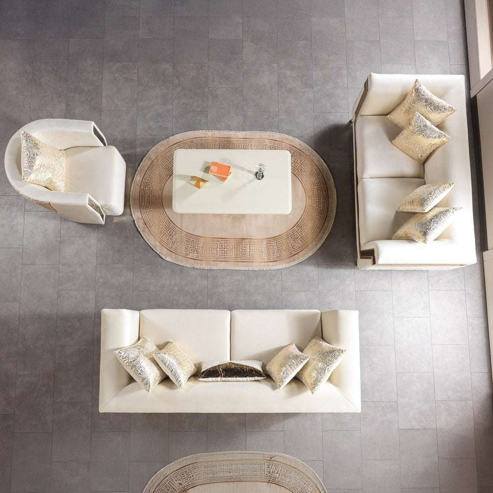 Nova - Anica Ivory Velvet Chair