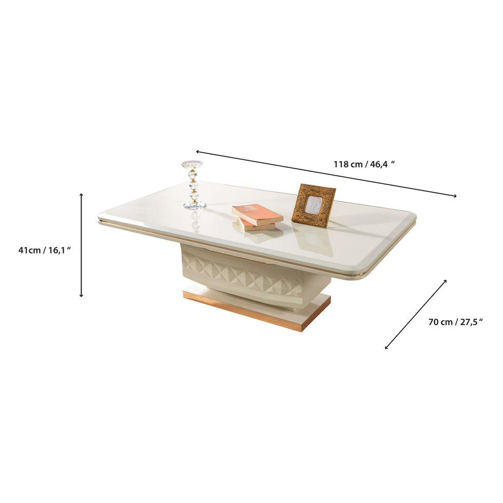 Nova - Anica Ivory Coffee Table